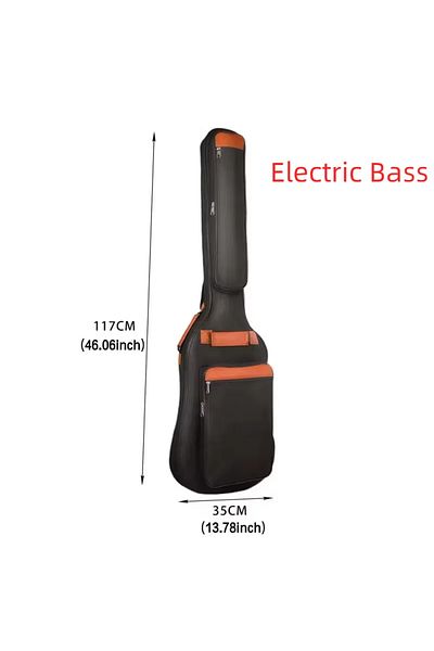 Choice Bass Bag Waterproof Electric Guitar Bag 10 Mm Cotton Padding Backpack Soft Guitar Case Dustproof Bas