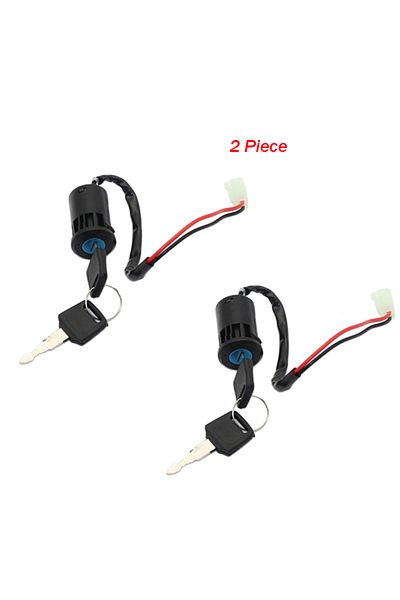 Choice 2pcs Universal Motorcycle Ignition Switch Waterproof Electric Door Lock Electric Start Atv Key For H