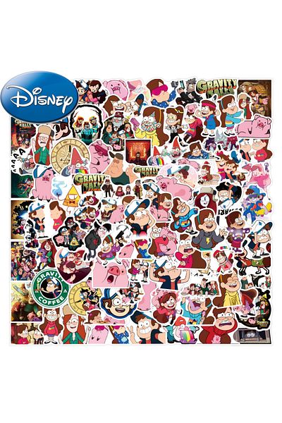 Choice 100pcs 10/30/50/100pcs Cute Disney Cartoon Gravity Falls Stickers Cartoon Decals Phone Water Bottle