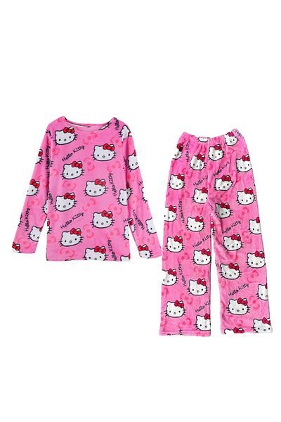 Miniso L 50-60kg B Sleeping Sanrio Hello Kitty Autumn And Winter Flannel Thickened Velvet Cartoon Winter We