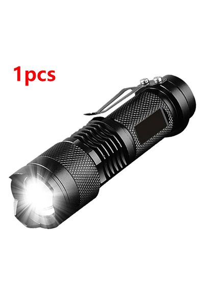 Choice 1pcs 1/3/5/10packs Portable Mini Q5 Led Flashlight Tactical Lamp Torch Adjustable Focus Zoomable Fla