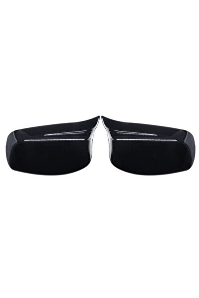 Choice Gloss Black 2PCS For BMW E60 E61 E63 E64 2004-2007 Gloss Black Wing Rearview Mirror Cover Caps