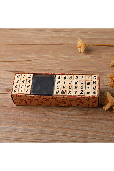 Choice مجموعة يوميات أساسية بخطوط مكتوبة بخط اليد، ختم رقم وحروف، ختم خشبي لي...