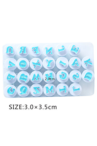 Choice قوالب خبز معجنات على شكل حرف L، قوالب بسكويت فوندان، 26 قطعة، حرف أبجد...