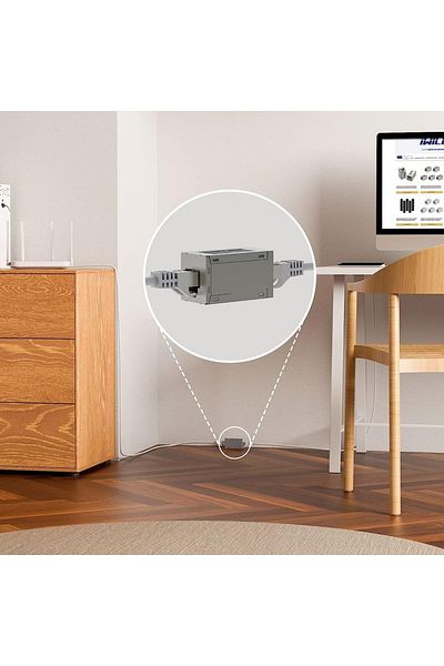 ZoeRax وصلة إيثرنت Cat6a Rj45 موسع 10 جيجابت في الثانية، وصلة إيثرنت Cat7 أنثى إلى أنثى