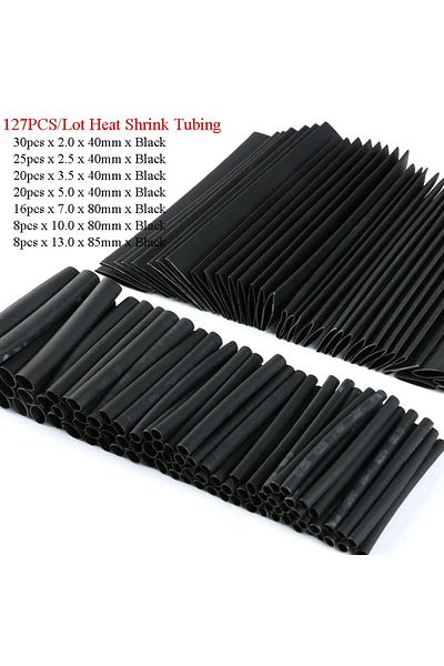 Choice 530/127pcs Heat Shrink Tubing Sleeves Polyolefin Set 2:1 Shrink Ratio for Wires Cables Multicolor...