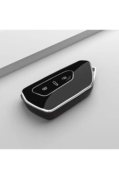 Choice Vw Silver Edge Black Fashion Tpu Car Key Case For Vw Volkseagen Golf 8 Mk8 Id.3 Id.4 Cupra Skoda Oct