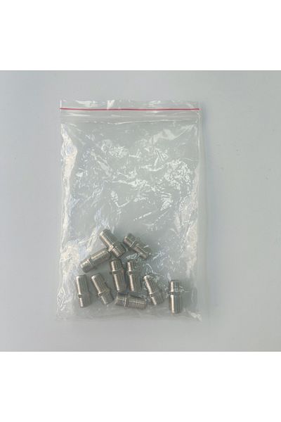 Choice 10pcs Practical F Type Uhf Adapter Connector Metal Female F/f Jack Rg6 Coaxial Cable Connector Termi