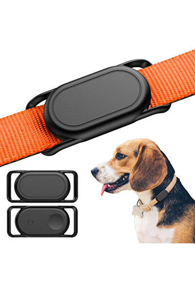 Choice Black Yellow for SmartTag2 Dog Collar Holder, 2 Pack Waterproof Silico...