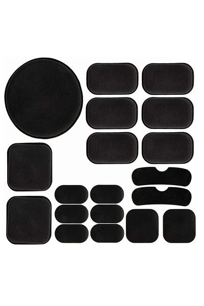 Choice Black Universal Airsoft 19pcs Helmet Pads, Helmet Replacement Foam Padding Kits Set Mats For Fast/mi