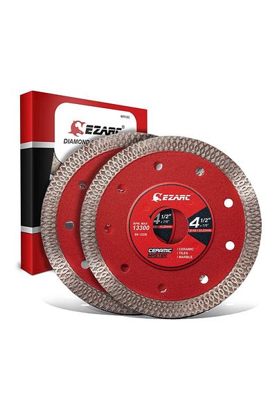 EZARC 1.0mm 22.23mm Stone Cutting 115mm Diamond Blades 5 Inch / 4.5inch Super Thin Diamond Blade 2pcs For