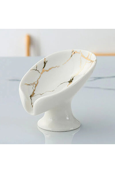 Choice حامل صابون استحمام سيراميكي جديد باللون الأبيض، لوازم الحمام والمطبخ على شكل صندوق، فتحة تصريف