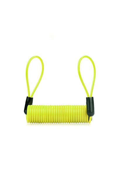 Choice Army Green 1.5m Bike Spring Cable Lock Anti Theft Rope Alarm Disc Lock For Motorcycle/bike Scooter S