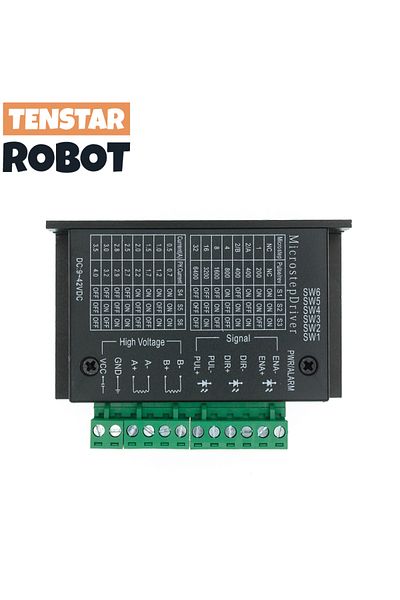 Choice Stepper Motor Driver Tb6600 23 Nema 34 42/57/86 Nema17 4a Dc9-40v 1 Axis Stepping Motor Cnc Engra...