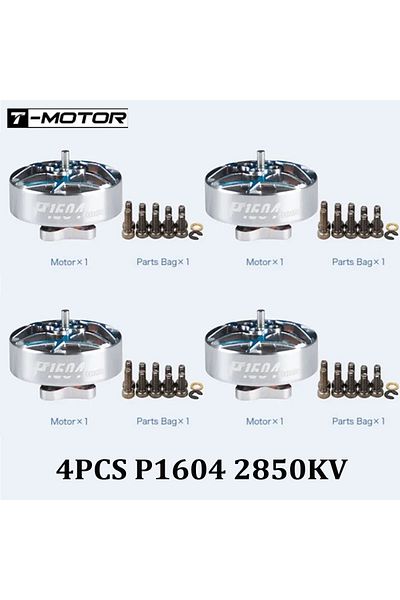 Choice 4pcs P1604 2850kv 4pcs T-motor P1604 Kv2850 6s/kv3800 4s Brushless Motor 1.5mm Shaft 9*9mm Holes For