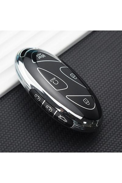 Choice 7button Black Case Smart Remote Key Shell Fob Tpu Car Key Case For Hyundai 5/7 Buttons Grandeur Gn7
