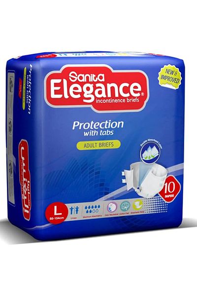 Sanita Elegance Sanita Elegance Adult Diapers Large - 10