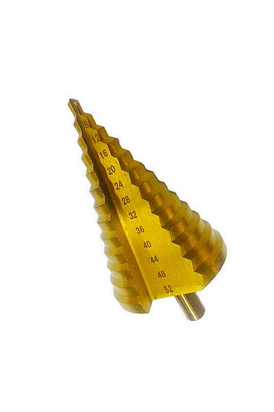 XMSJ 4-52mm Step Drill Bit Set Titanium Straight Flute Milling Cutter For Woodworking Wood Aluminium M...