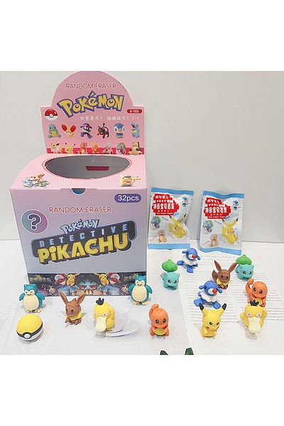 Choice 32pcs Set B Sanrio Cartoon Eraser Rubber 32pcs Kawaii Students Stationery Kuromi Hello Kitty 3d Eras