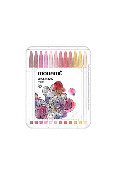 Monami 3000 Plus Pen Fine Liner Drawing Pen Set 24 Colors