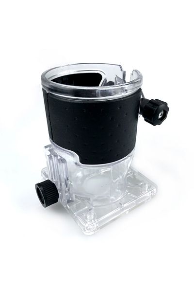 Choice Black Woodworking Router Trimming Machine Bases Transparent Cover Adjustable Engraving Machine Prote