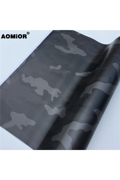 Choice 50 × 152 سم، فيلم تغليف سيارة من الفينيل الأسود المموه، ملصق تغليف سيا...