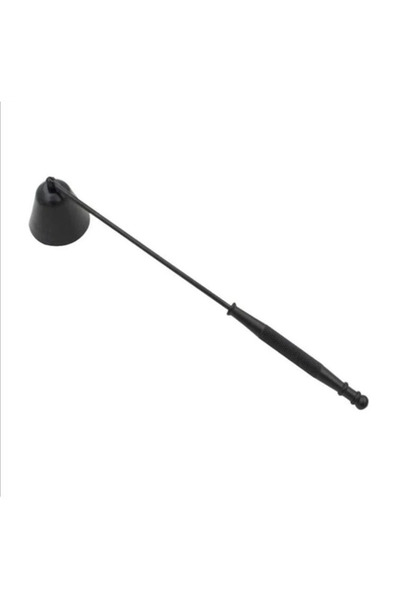 Choice أداة إطفاء الشموع السوداء المصنوعة من الفولاذ المقاوم للصدأ ذات مقبض ط...