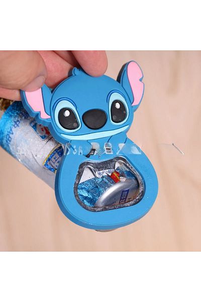 Choice B Kawaii Disney Stitch Bottle Opener Lilo & Stitch Peripheral Fridge Magnet Cartoon Multifunctional.