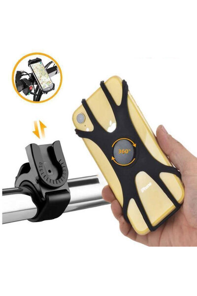 Choice black 360° Removable Bicycle Phone Holder Black Universal Motorcycle M...