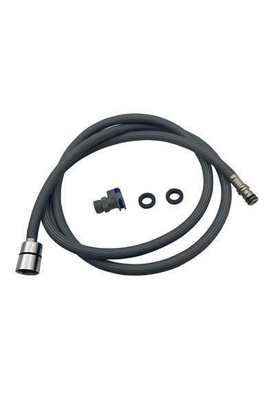 Choice Gray Bourdillat F1/2 M15*1 Replacement Faucet Hose Quick Connect Pull Out Hose Nylon Hose Tube Gray