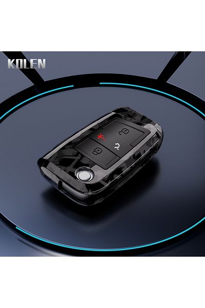 Choice 4 Button F-carbon Abs Carbon Fiber Car Key Case Cover For Vw Volkswagen Golf 7 Mk7 Tiguan Mk2 For Se