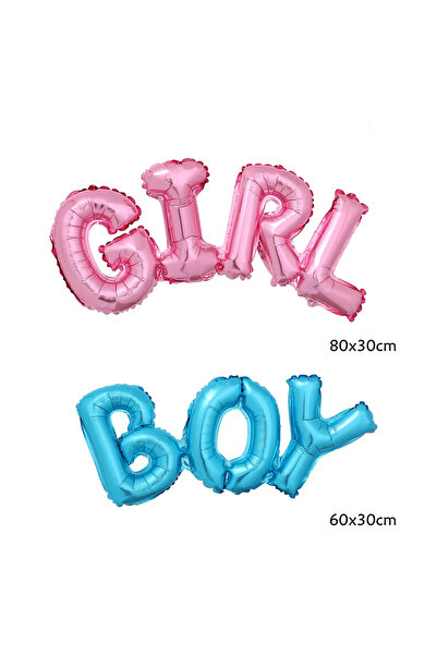 Choice Other BOY GIRL 2pcs/set Blue Pink Boy Girl Letters Foil Helium Balloon...