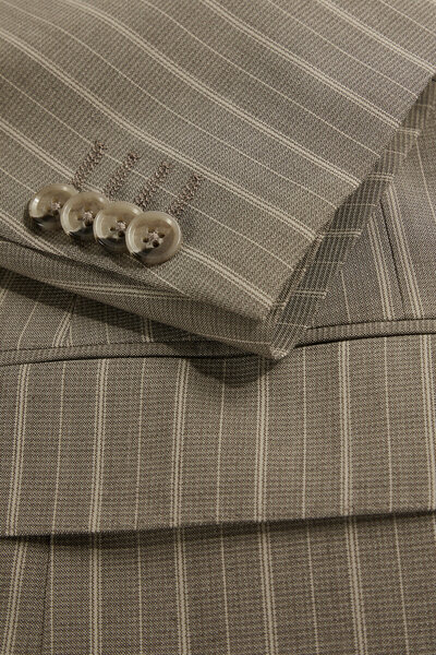 W Collection BEJ DÜĞMELİ PAMUK/YÜN CEKET