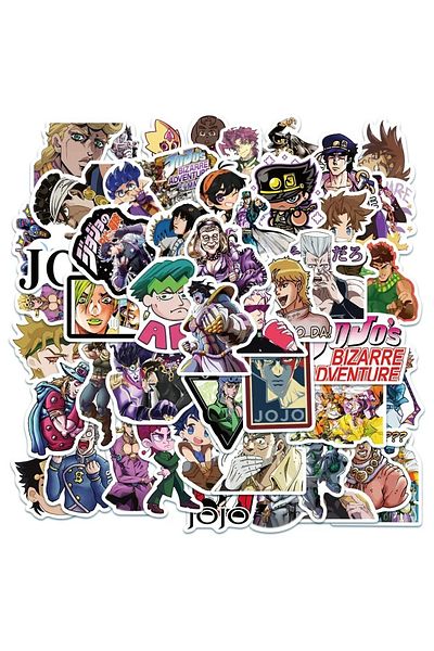 Choice Az132-50pcs 50pcs Anime Jojos Bizarre Adventure Stickers Cartoon Decals For Diy Guitar Suitcase Skat
