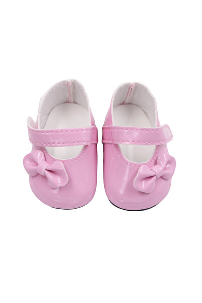 Choice حذاء دمية وردي اللون بعقدة فيونكة بطول 7 سم، مناسب لدمى أمريكية مقاس 1...