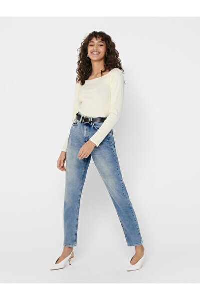 ONLY 15193864 Onlveneda Life Mom Jeans Rea7452 Jeans Stretch Denim Hose