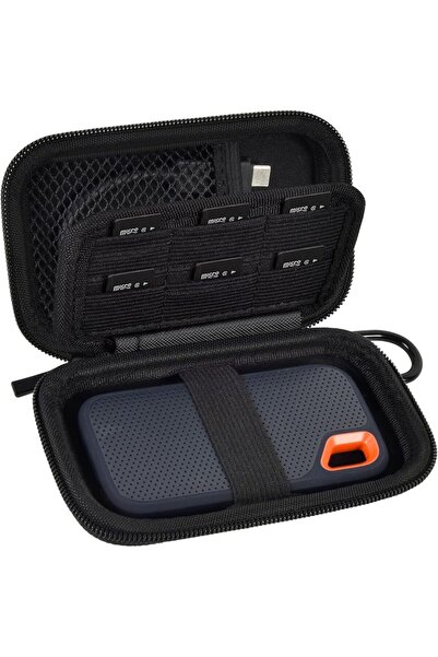 Choice حافظة سوداء متوافقة مع محرك أقراص الحالة الصلبة الخارجي المحمول سانديس...