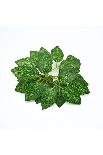 Choice Green 20pcs/120 Heads Silk Leaf-shaped Green Lvy Leaves Artificial Flower For Wedding Decoration Diy