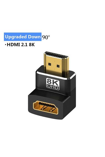 Choice محول HDMI 2.1 8k ذكر إلى أنثى Zj90 Miziqier محول HDMI 2.1 8k 90 270 درجة ذكر إلى أنثى، 8