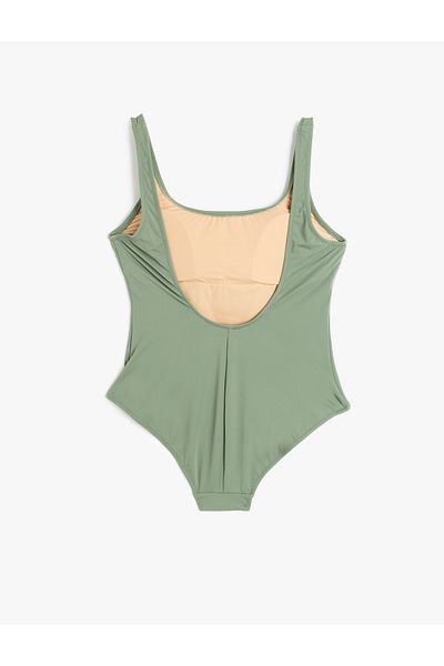Koton Μαγιό με χοντρό λουράκι U Neck Fit