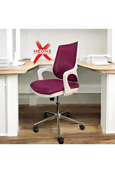 neonx /WHİTE YAREN METAL AYAKLI/ÇALIŞMA SANDALYESİ/PERSONEL SANDALYESİ/OFİS SANDALYESİ/GENÇ ODASI///