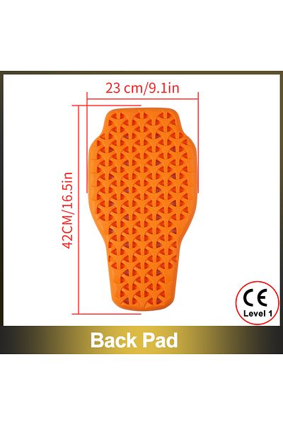 WOSAWE One Size Back Protector Ce Certified Motorcycle Armor Jacket Insert Back Protector Universal