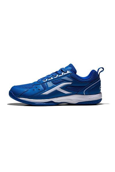 Hundred Raze Non-marking Badminton Shoes For Men | Blue/white, Eu 44/uk 10/us 11 | Polyester, Rubber