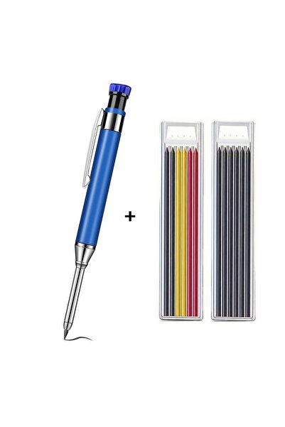 Choice 1blue pencil 2mixed 2.8mm Solid Carpenter Pencil Built-in Sharpener Mechanical Pencil Set Manual Woo