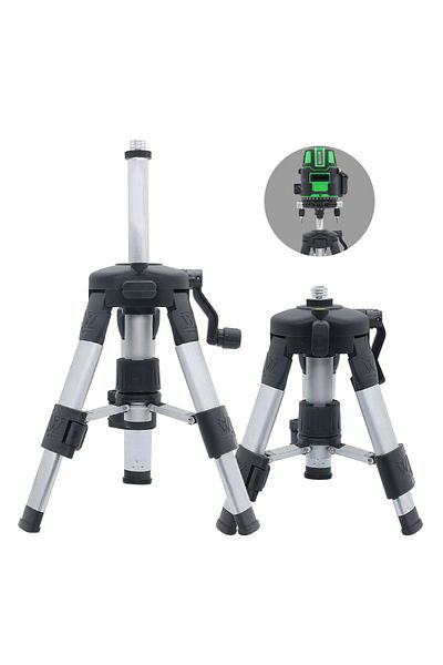 Choice Height-adjustable Metal Tripod for Laser Level 5/8 inch Mounting Thread 24-41cm Aluminum Alloy Ho...