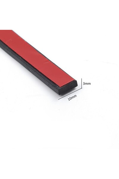 Choice 50cm 3x10mm 50cm Self Adhesive Black Silicone Strip Furniture Anti-ski...