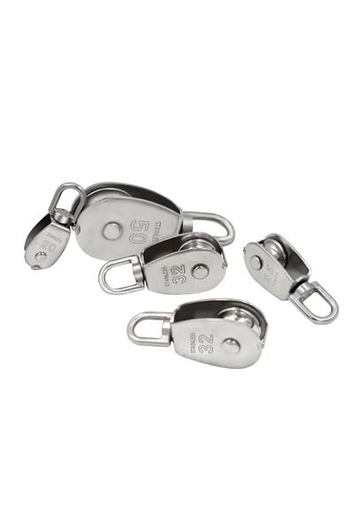 Choice M20 Stainless Steel Pulley M15/m20 M25 M32 M50 Single Wheel Swivel Lifting Rope Pulley Set Lifting W