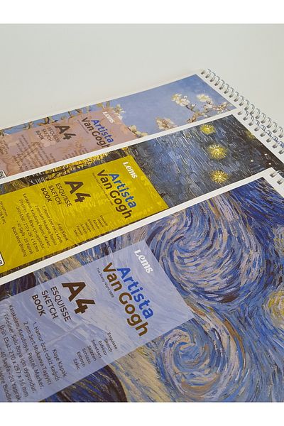 Lemsstudio Stary Night over the Rhone A4 Sketchbook Lems Artista 200 Gr.