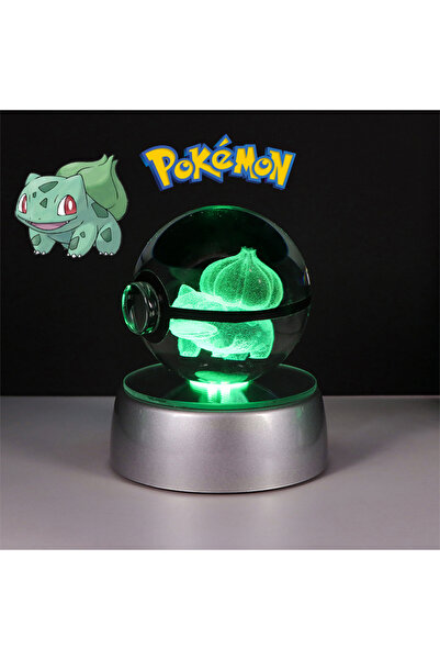 Choice Bulbasaur Pokemon 3D Crystal Ball Figure Toys Pokeball Mimikyu Bulbasaur Umbreon Pikachu Gengar Spri