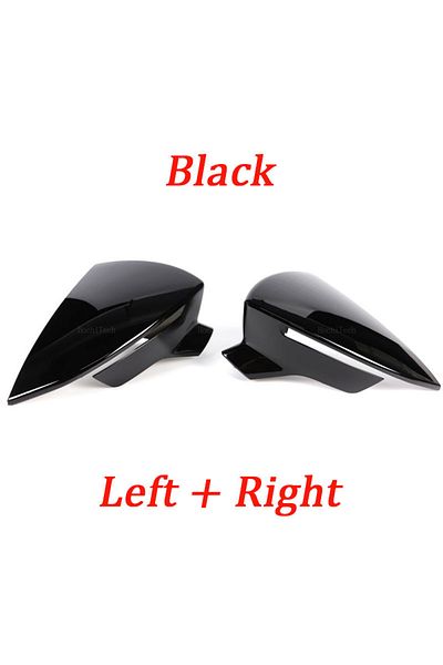 Choice Gloss Black Side Mirror Caps Carbon Fiber For Seat Leon Mk3 5f St Fr Cupra Ibiza Mk5 Arona Kj7 2017-